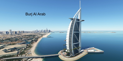 Ultralight Sightseeing - UAE - Dubai - Burj Khalifa - Burj Al Arab
