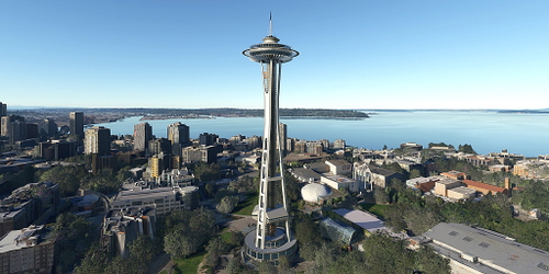 Ultralight Sightseeing - Washington - Seattle - Space Needle - Amphibious