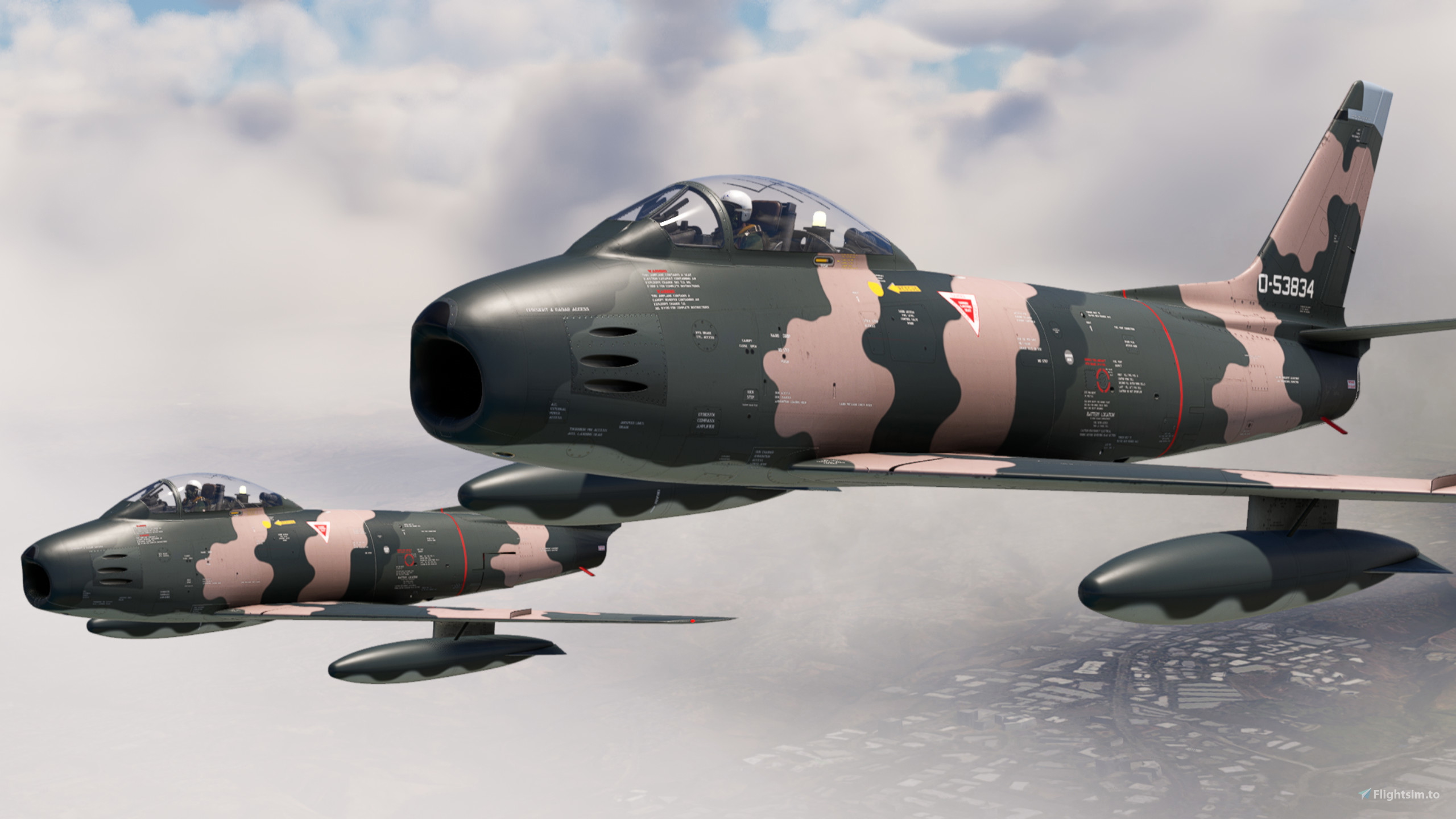 Shrike F-86 F 40 overhauled by Boeing in the 60s for Microsoft