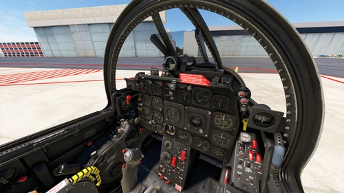 Shrike F-86F cockpit painting