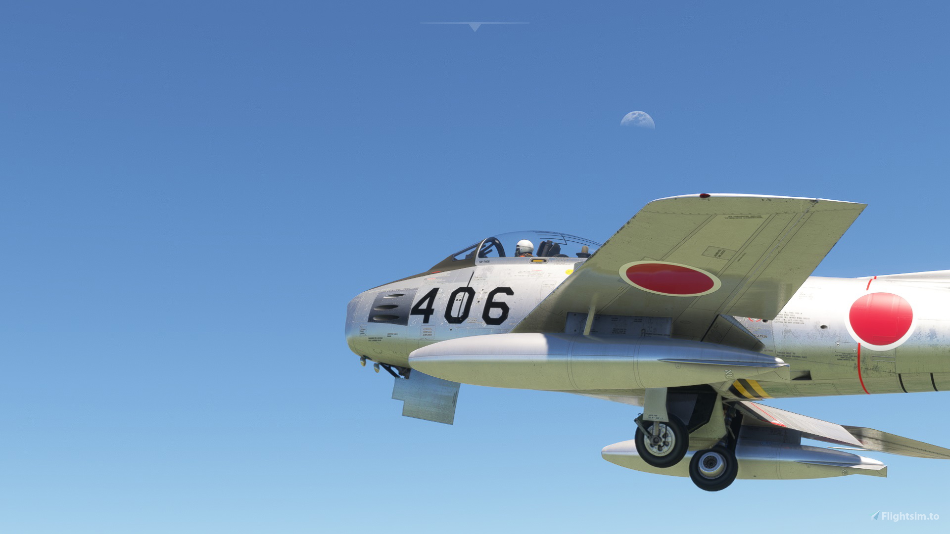 ShrikeF-86F/JASDF/52-7406/1st.Squadron のために Microsoft Flight