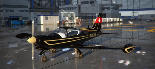 Siai-Marchetti SF-260 HB-EML Black and Gold