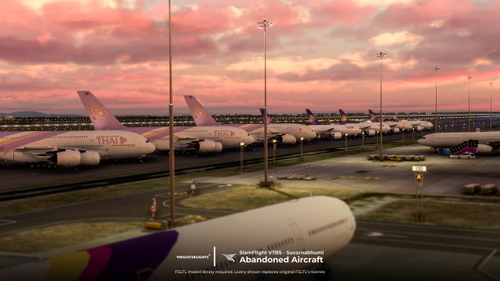 SiamFlight VTBS  T/C Abandoned Aircraft + Custom Liveries (FSLTL) [Read instructions]