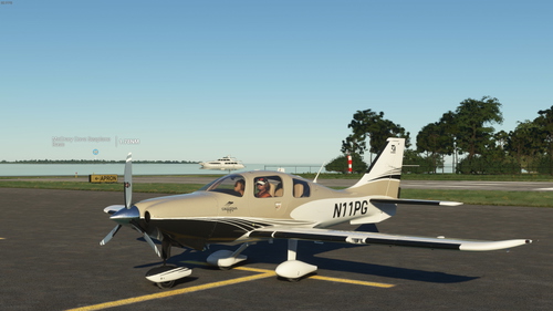 Sim Federation Cessna TTX Livery N11PG  (GOLD-BLACK)