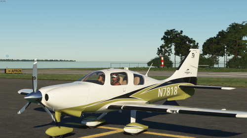 Sim Federation Cessna TTX Livery N7818  (OLIVE GREEN)