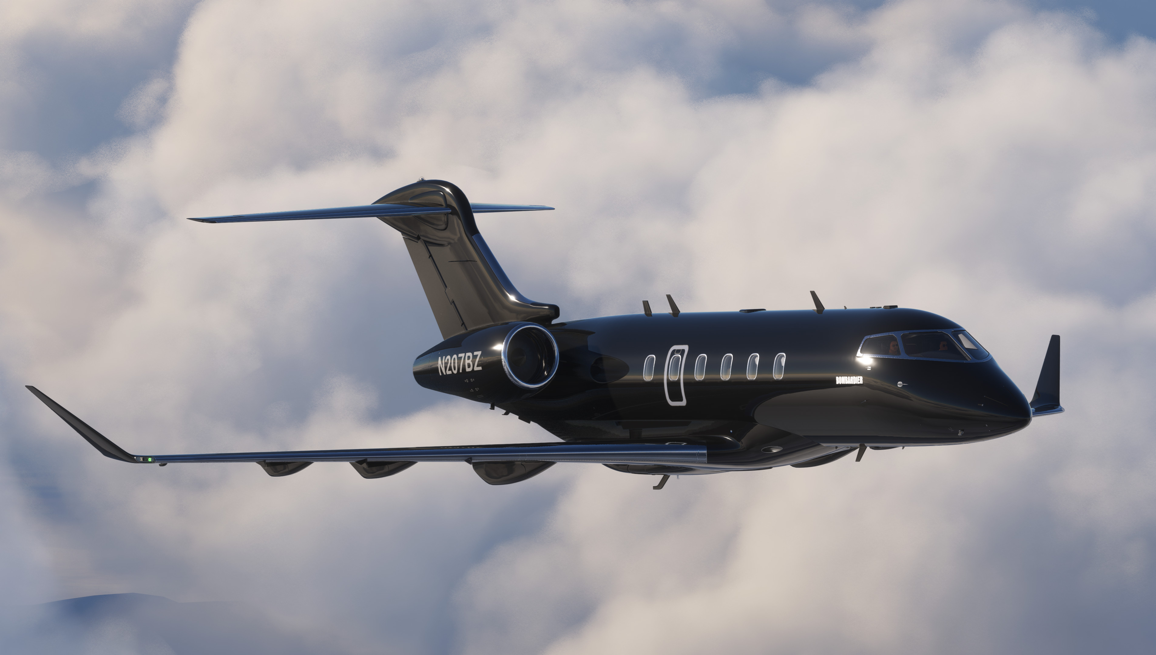 Simfederation Challenger 350 Black Livery - 8K - Image 1