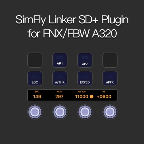 SimFlyLinker A320 StreamDeck SD+ Profile