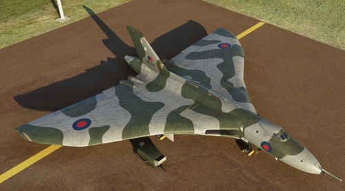 Simulated attack profile for Just Flight Avro Vulcan.