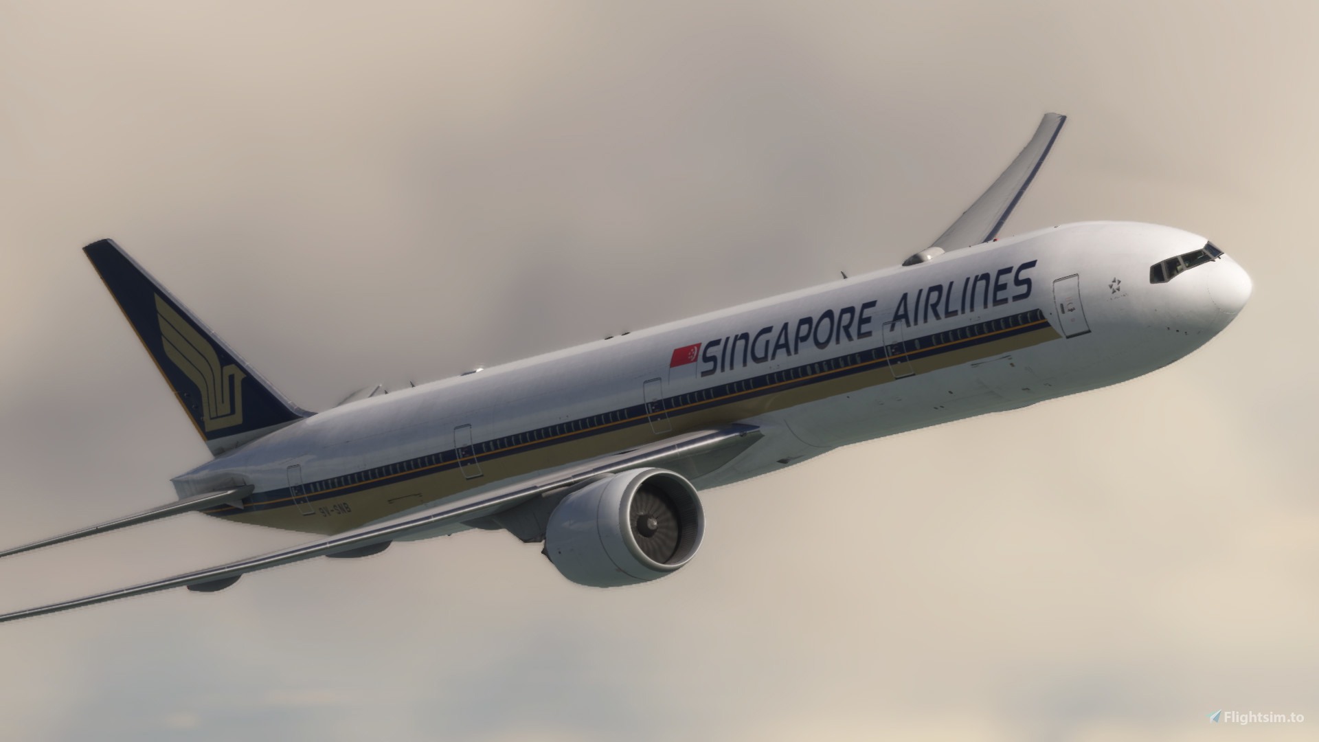 SIngapore Airlines 9V-SNB (8K) || PMDG 777-300ER for