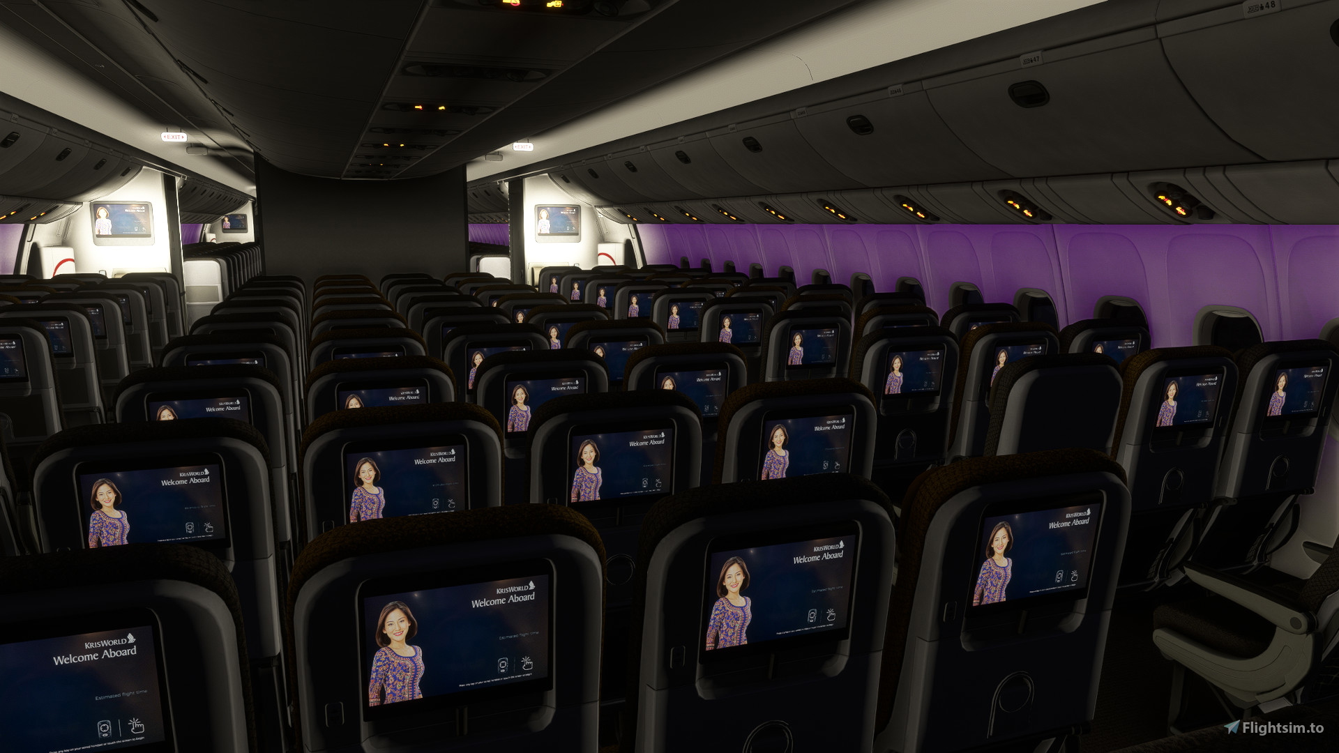 Singapore Airlines [Pack] w/Cabin PMDG B777-300ER for