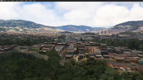 SKMD Orbx and Vegetation on final of RWY02 fix