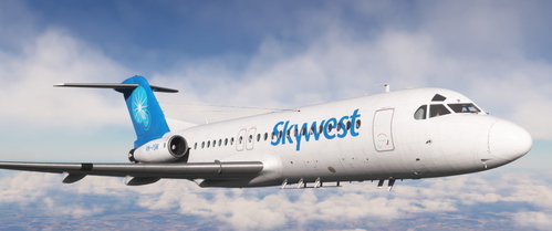 Skywest Airlines Just Flight Fokker F28-4000 [Fictional]