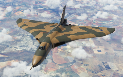 South African Air Force Avro Vulcan Fictional Camo Livery