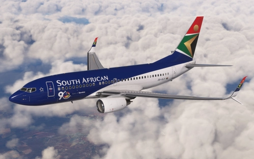 South African Airways Boeing 737-700 PMDG SSW ZS-SJY 90 Years of Service (Fictional)