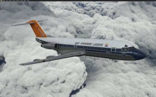 South African Airways F28-2000 ZS-DYR Fictional