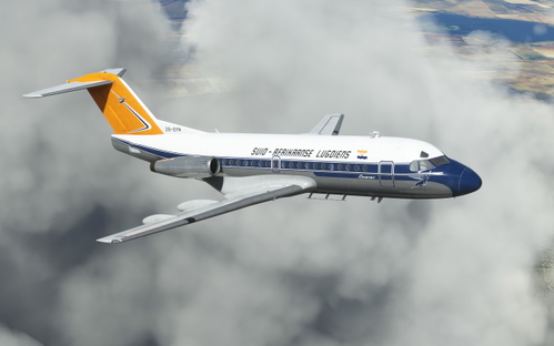 South African Airways F28-3000 ZS-DYN Fictional