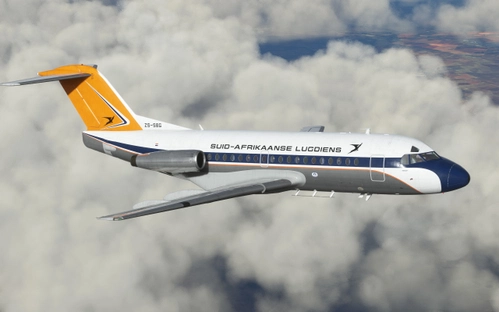 South African Airways F28-3000 ZS-SBG 1970's Fictional