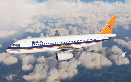 South African Airways Fenix A320-200 IAE ZS-SHF Old Livery BFU
