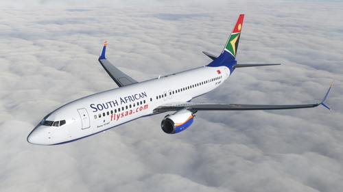 South African Airways (SunExpress) Hybrid Livery Boeing 737-800 PMDG SSW  TC-SEZ