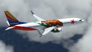 Southwest Airlines "California One" w/Cabin PMDG 737-8H4 thumbnail 4