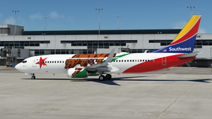Southwest Airlines "California One" w/Cabin PMDG 737-8H4 thumbnail 5