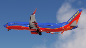Southwest Airlines "Colleen Barrett" Canyon Blue Retro w/Cabin PMDG 737-8H4 thumbnail 2