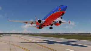 Southwest Airlines "Colleen Barrett" Canyon Blue Retro w/Cabin PMDG 737-8H4 thumbnail 4