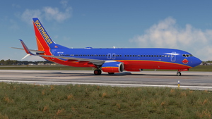 Southwest Airlines "Colleen Barrett" Canyon Blue Retro w/Cabin PMDG 737-8H4 thumbnail 6