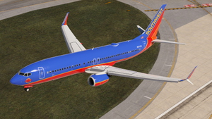 Southwest Airlines "Colleen Barrett" Canyon Blue Retro w/Cabin PMDG 737-8H4 thumbnail 7