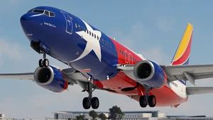 Southwest Airlines "Lone Star One" w/Cabin PMDG 737-8H4 thumbnail 1