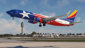 Southwest Airlines "Lone Star One" w/Cabin PMDG 737-8H4 thumbnail 2
