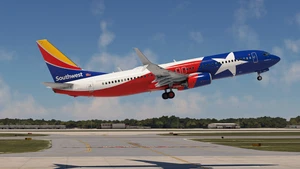 Southwest Airlines "Lone Star One" w/Cabin PMDG 737-8H4 thumbnail 3
