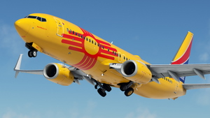Southwest Airlines "New Mexico One" w/Cabin PMDG 737-8H4 thumbnail 1