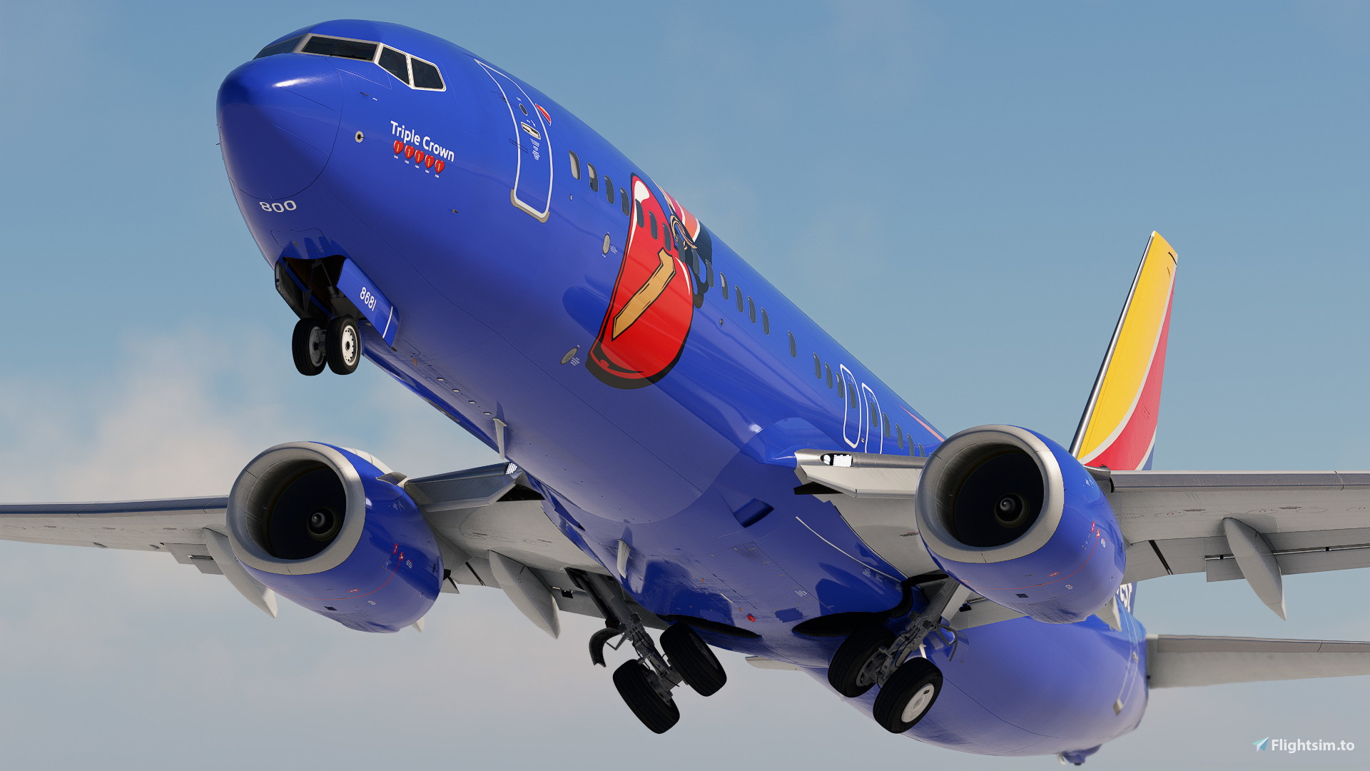 Southwest Airlines "Triple Crown One" w/Cabin PMDG 737-8H4 - Image 1