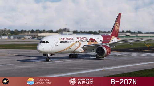 [SPECIAL] Horizon Sim B789 Juneyao Air 吉祥航空 "Chinese Silk Ribbon" B-207N 8K