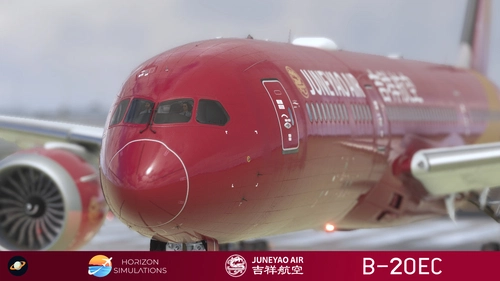 [SPECIAL] Horizon Sim B789 Juneyao Air 吉祥航空 "Oriental Ruby" B-20EC 8K