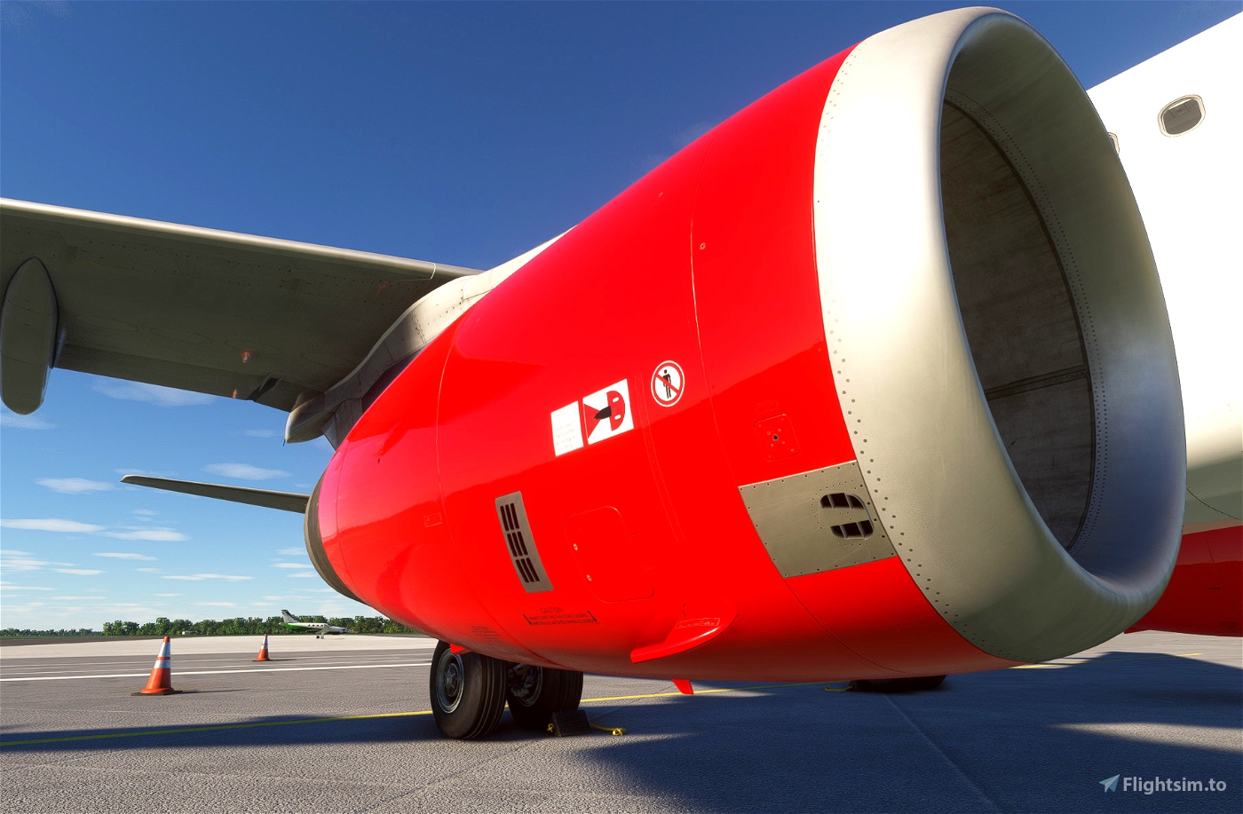 Speedy Airline Fenix A320 IAE, G-SPDW, 4k para Microsoft Flight Simulator
