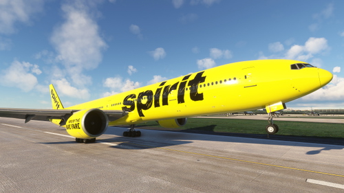 Spirit Airlines "Home of the Bare Fare" PMDG B777-300ER