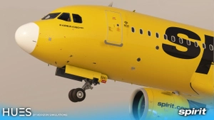 Spirit Airlines Livery Pack - FBW A32NX (8K & 4K) thumbnail 8