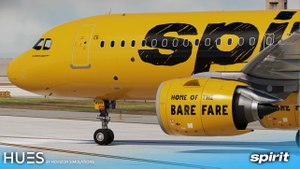 Spirit Airlines Livery Pack - FBW A32NX (8K & 4K) thumbnail 3