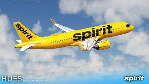 Spirit Airlines Livery Pack - FBW A32NX (8K & 4K) thumbnail 6
