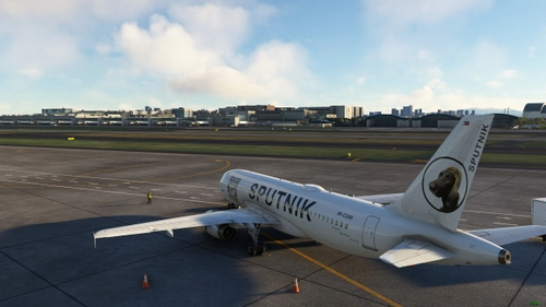 Sputnik Aviation 40k livery (Fenix A320 v2 Block2)