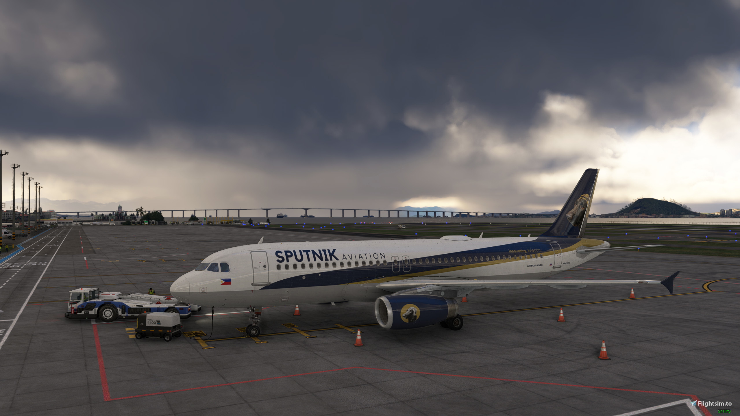 Sputnik Aviation 90K livery (Fenix A320 v2 Block2) - Aircraft