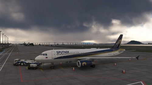 Sputnik Aviation 90K livery (Fenix A320 v2 Block2)