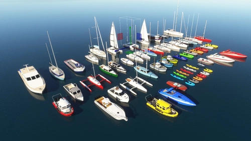 Static Boats 3D Model Library