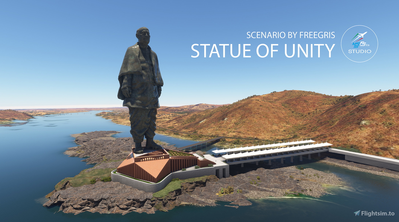 Statue Of Unity - India - Msfsitastudio for Microsoft Flight Simulator ...