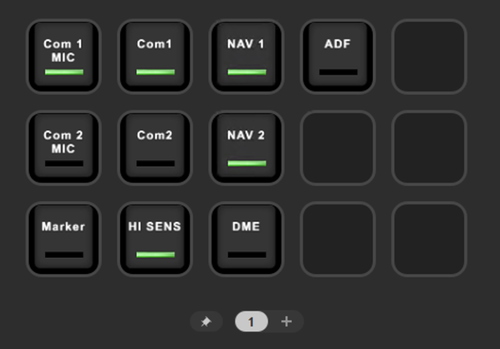 Stream Deck - Default KA 350 Comms/Audio Panel for MSFS 2020