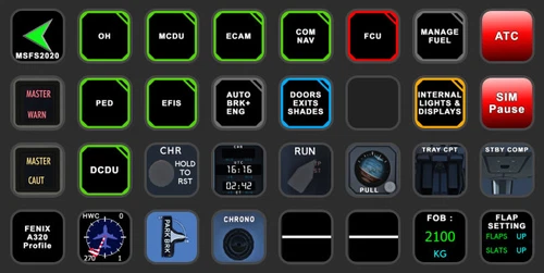 StreamDeck XL and SD+ Profile for FENIX A3XX (incl. compl. Script package and FCU readouts and more)