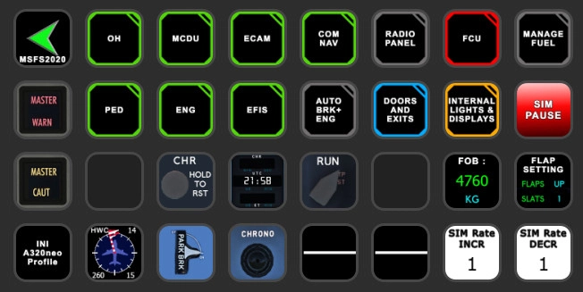 StreamDeck XL and SD+ Profile for iniBuilds A320neo (incl. compl. Script package) - AAO - Image 1