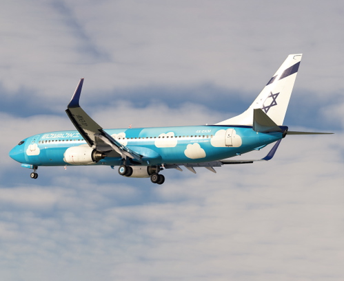 El Al Israel Airlines (Sundor) | ​4X-EKM | PMDG 737-800 | w/ Cabin Textures